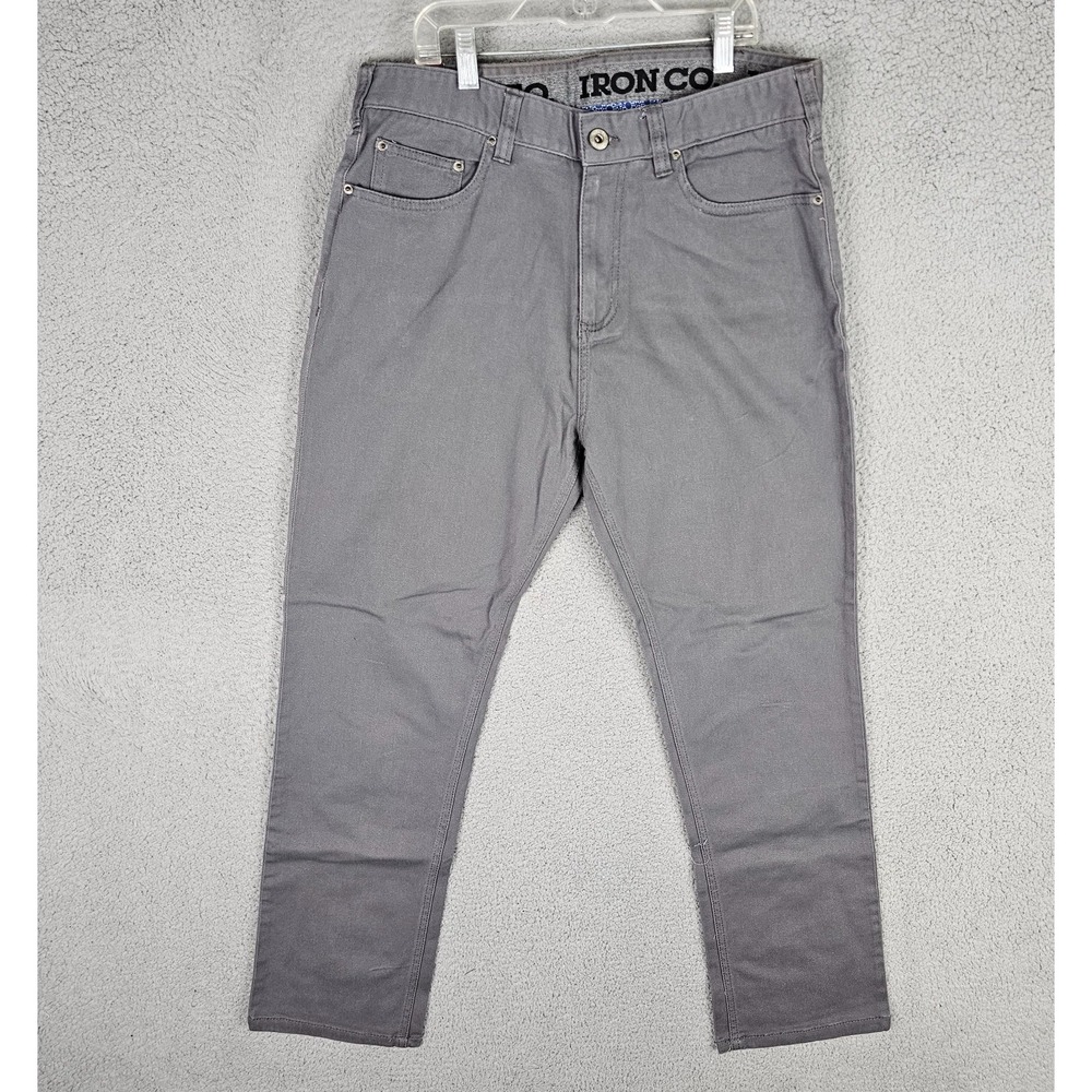 Iron Co. Jeans Mens 32x30 Denim Dark Wash Classic Comfort Straight Leg Waistband
